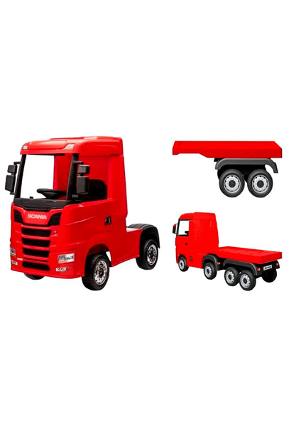 kidoo Officially licensed electric truck with trailer for children, KIDOO, 12V, 2 35W motors, 2.4G