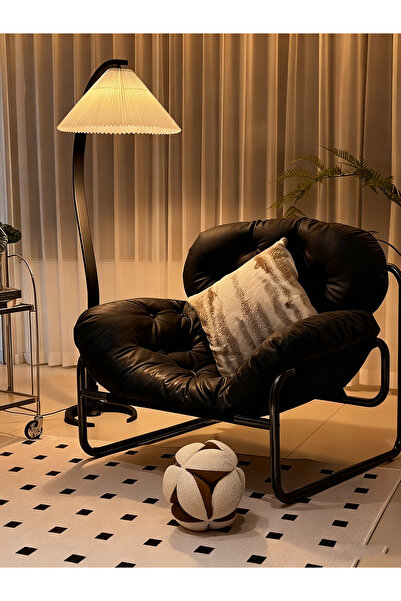 Enjoylifeme Modern Accent Chair, Comfy Living Room Chair with Metal Frame,Upholstered Armchair with Soft Cushion