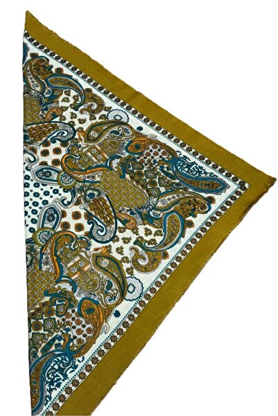 Nish&Chic Patterned Wool Square Shawl