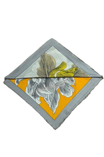 Nish&Chic Patterned Wool Square Shawl