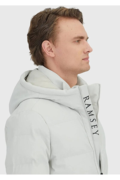 Ramsey Kum Regular Fit Hooded Casual Woven Coat