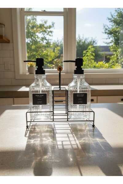Rooc Home 2'li Cam Sıvı Sabunluk 500 ml