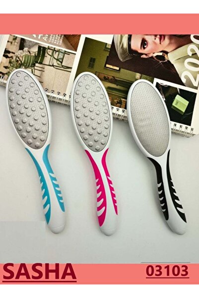 SASHA 3 مبرد قدم من الستانلس ستيل لإزالة الجلد الصلب محك قدم بمقبض بلاستيك مر...