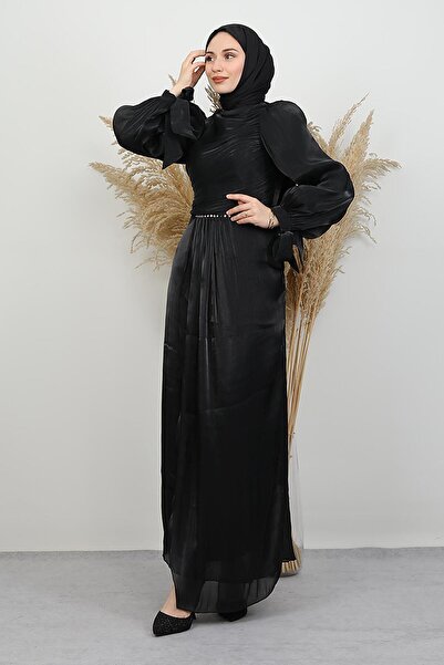 GİYZAMİLA Βραδινό φόρεμα Ahunisa Yoryo Μαύρο