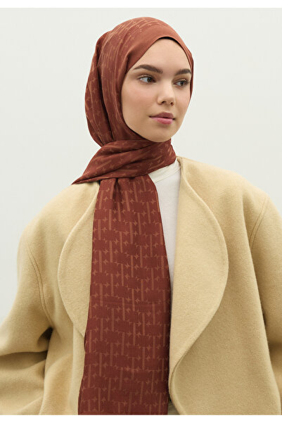 Freshscarfs Monogram Cotton Flosh Jacquard Shawl Tile