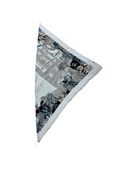 Nish&Chic Patterned Wool Square Shawl