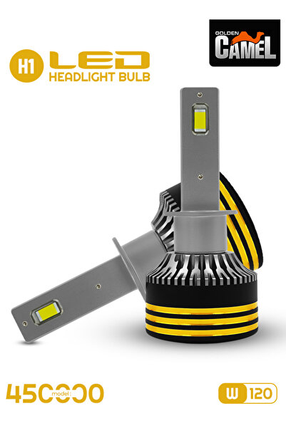 Golden camel مصابيح أمامية M8 Pro H1 LED بقوة 120 واط و30000 لومن ودرجة حرارة...