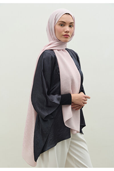 Freshscarfs بودرة شال جاكار قطنية مونوجرام