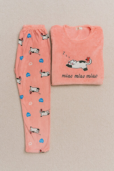 oncepetcom Pink Kitten Women's Pajama Set