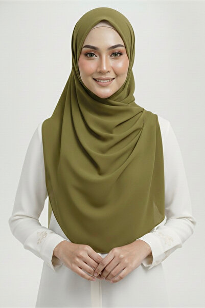 TOFİSA Shawl Khaki - 28043-Haki