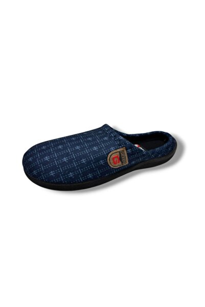 GEZER 16441-26 Dotted Patterned Thermal Men's Home Slippers