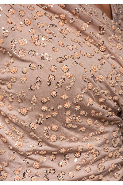 Larica by Ombre Βραδινό φόρεμα LA-OM-DLR251 - μπεζ