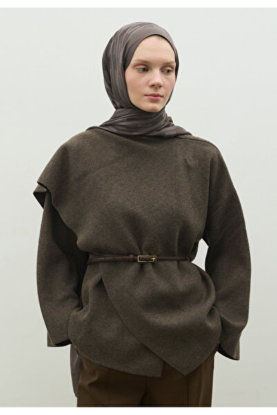 Freshscarfs Nara Cotton Flower Jacquard Shawl Smoke