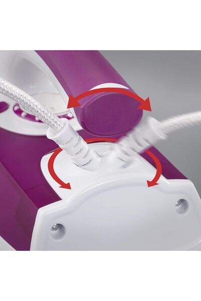 Severin BA 3243 Steam Dry Iron with Variable Thermostat, 2400 W, White-Purple