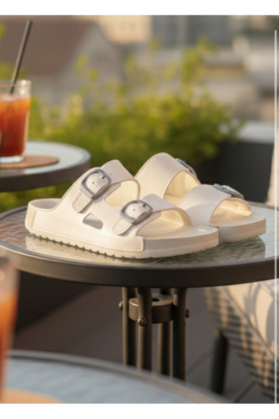 Hızlı Al Orthopedic Sole Stylish Slippers with Adjustable Buckle and Sewing (Big Size, Prefer Number 1 for Smaller Size)