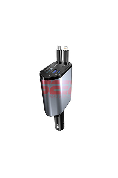 ALLİSON Smart 4-in-1 Car Charger USB-A + USB-C 66W