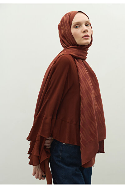 Freshscarfs Nara Cotton Flower Jacquard Shawl Tile