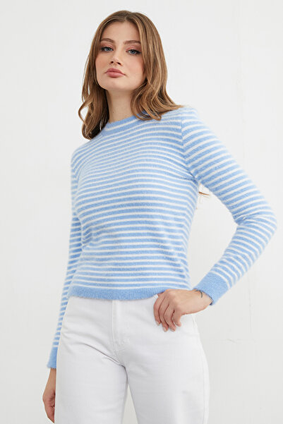 Fulla Moda Πουλόβερ με ρίγες και γένια