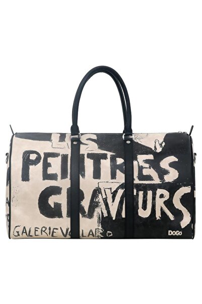Dogo Women's Vegan Leather Black Travel Bag - Les Peintres Design
