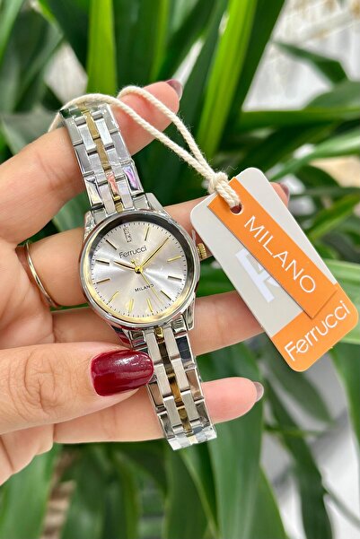 Ferrucci Çelik Kordon Su Geçirmez Garantili Kadın Kol Saati