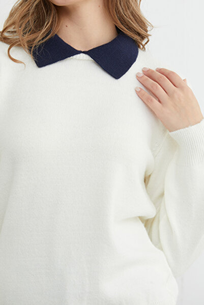 Fulla Moda Basic Polo Neck Knitwear Sweater