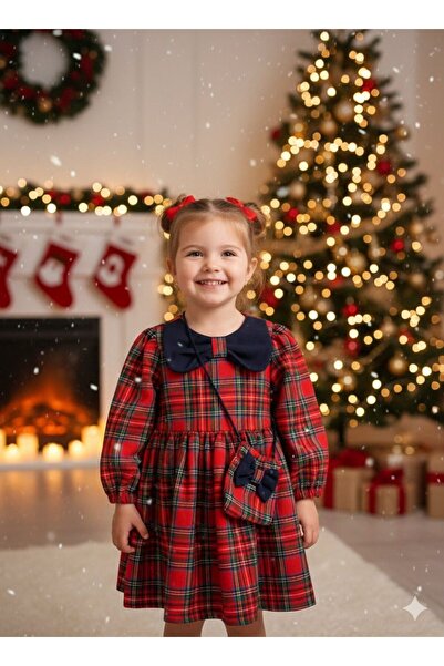 Baby Rose New Year Concept Bag + Dress Plaid