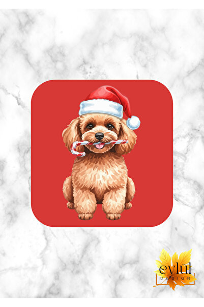 Eylül Design New Year Themed Fun Special Design Printed Mdf Square Coaster New Year Gift