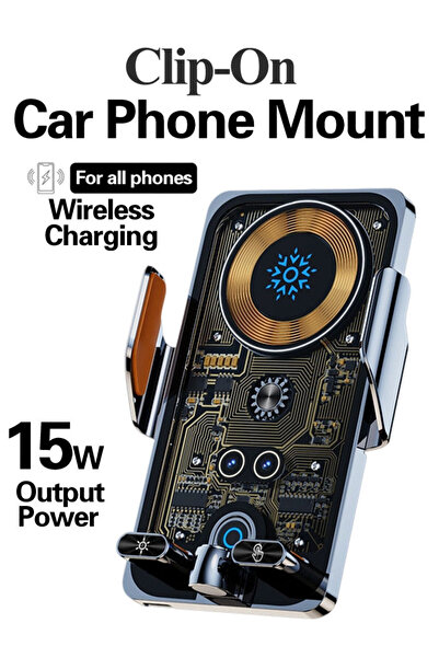 OEM Black Strong Magnetic Phone Holder,Supports wireless charging