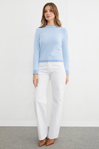 Fulla Moda Πουλόβερ με ρίγες και γένια