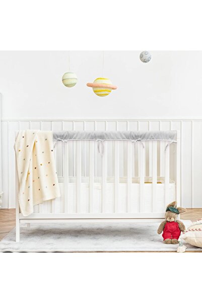 DERCLIVE 3pcs/set Crib Rail Cover Teething Guard Baby Chewing Bite Guard Soft Crib Rail Wrap Bumper