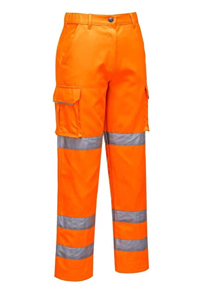PORTWEST -LW71 Ladies Reflective Safety Trousers XL Orange