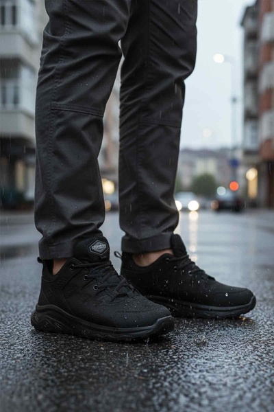 Scooter Pantofi de exterior pentru bărbați, impermeabili, din nubuc negru M20...