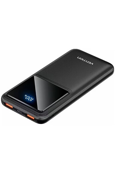 Vention External battery 10,000 mAh/37Wh, 22.5W, 2 x USB; 1 x USB Type-C, 1 x Micro USB, digital dis