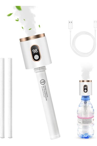 KASTWAVE Portable USB Rechargeable Travel Humidifier (No Water Tank, Auto Pow...