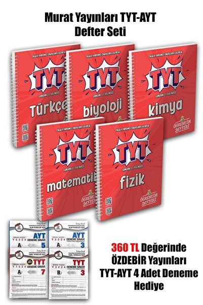 Murat Yayınları 2026 YENİ TYT Matematik - TYT Fizik - TYT Biyoloji - TYT Kimy...
