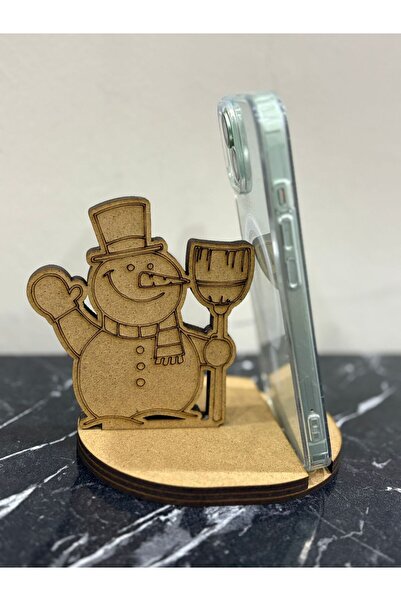 M&T WORKSHOP 10’lu Ahşap Boyama Etkinliği Telefon Standı Yılbaşı Hediyesi Kar...