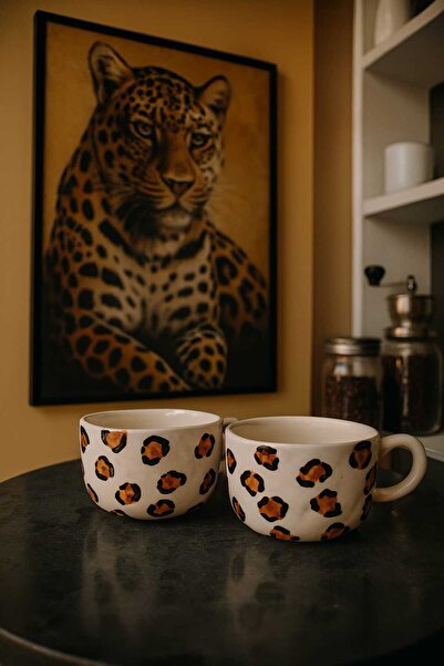 OPIA Leopar El Yapımı Kupa