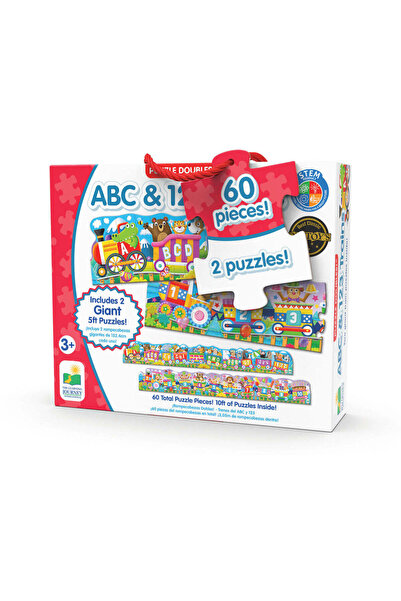 The Learning Journey Set of 2 Puzzles - Giant Train with Numbers and Letters (Learning Journey)