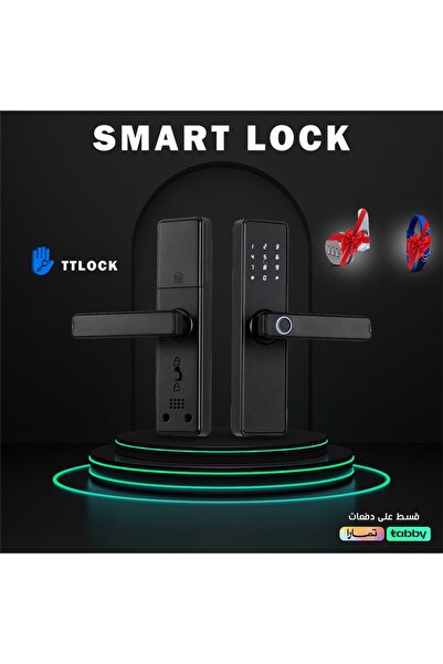 SMART LOCK عرض خاص قفل الابواب الفندقي الذكي F30 مع اسوارة ذكية بتقنية NFC و قفل D1 للخزائن