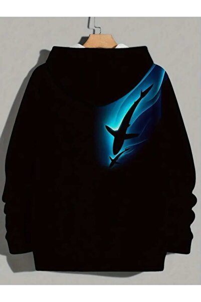 Hunors Sportswear & Company بلوزة مطبوع يونيسكس من القطن بغطاء رأس من ماركة B...