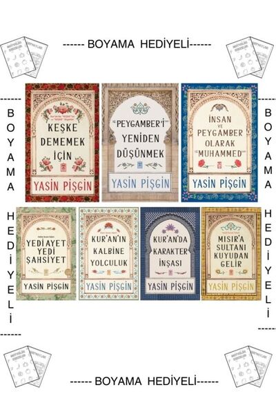 Timaş Yayınları Boyamalı Yasin Pişgin 7Kitap Keşke Dememek İçin Yedi Ayet Yed...