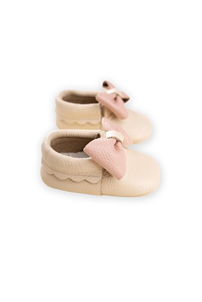 Cigit Leather baby shoes size 17-21 ecru powder