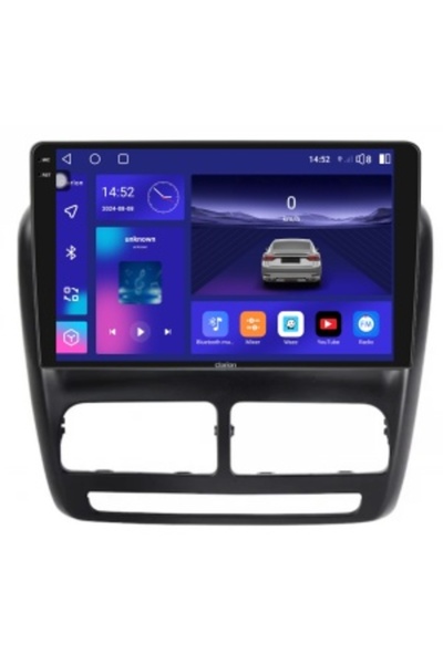 Clarion Android Navigation for Fiat Doblo 2 (2010-2015) 9" QLED 2K, 8-core, 4GB RAM, 64GB