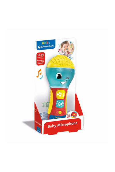 CLEMENTONI Interactive Musical Microphone Toy for Multisensory Development