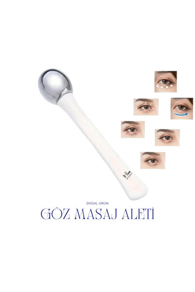 1Sen Art & Beauty Göz Çevresi Soğutucu Masaj Aleti – Şişlik, Morluk ve İnce Çizgi Karşıtı Metal Roll