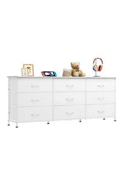 NKX 9-drawer large size TV model For inside Bed Home Bed Room White Color 63" inch