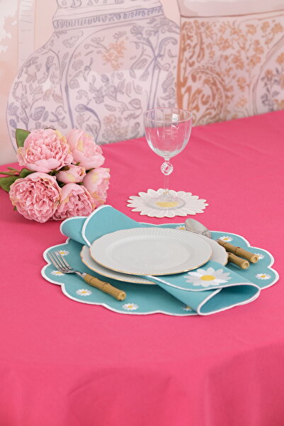 Leoinart Daisy Blue 3-Piece American Dinner Set