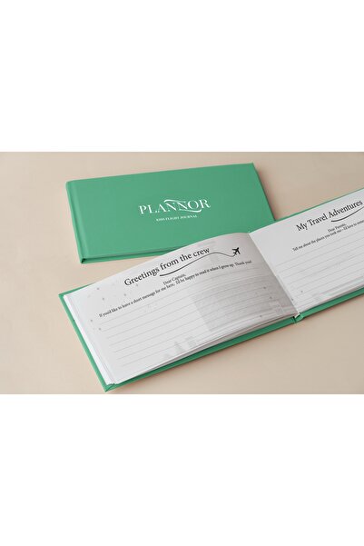 Plannor Flight Journal - Green "Wings of Courage"