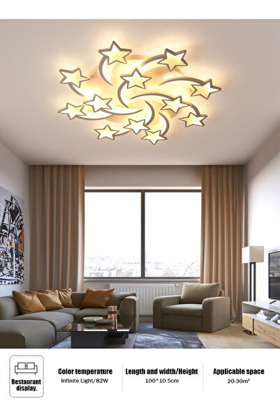 Generic 3/5/8/12/15 Star lamps - ceiling lights for living room - LED - modern bedroom ceiling lighting