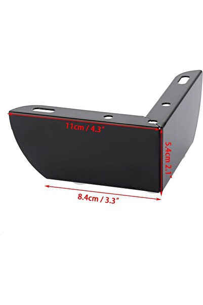 NALACAL 4Pcs 5.5cm Metal Sofa Legs Furniture Feet (Black)